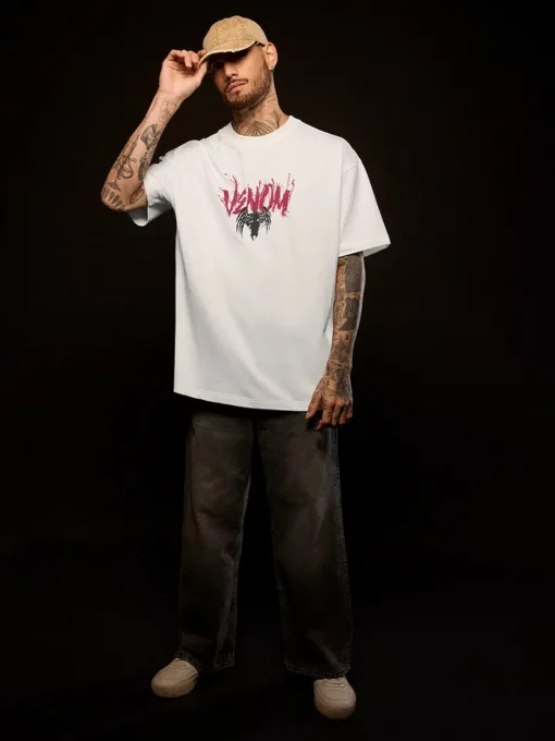 Eddie Brock Oversized T-shirts For Men - Image 3