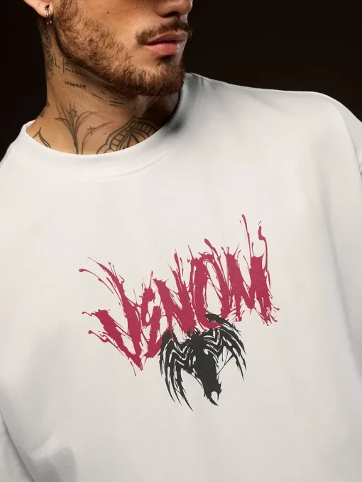 Eddie Brock Oversized T-shirts For Men - Image 4