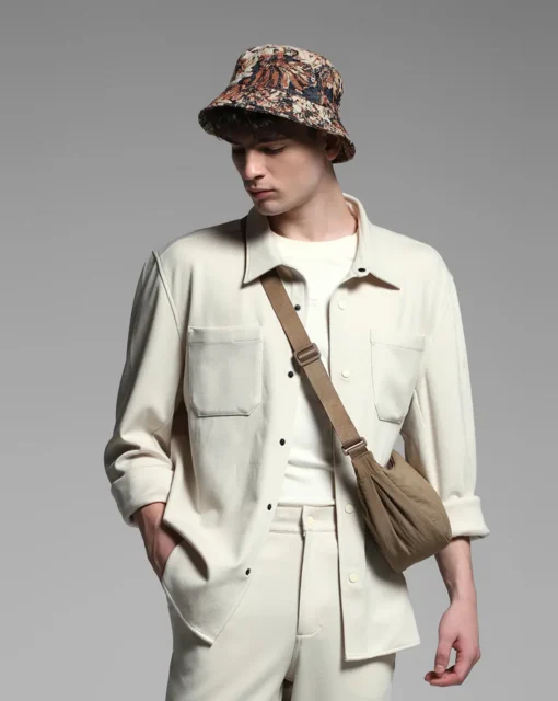 Beige Oversized Co-ord Set Shirt - Image 2